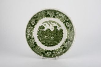 Adams English Scenic - Green Salad/Dessert Plate Deep - Horse Scene 8"