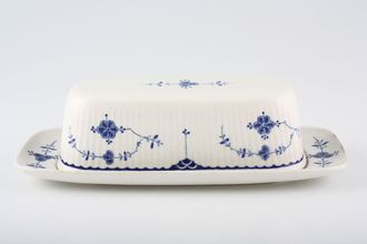 Sell Furnivals Denmark - Blue Butter Dish + Lid 8" x 3 3/4"