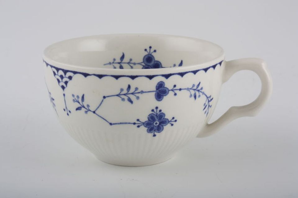 Furnivals Denmark - Blue Teacup Flower inside cup-large opening in the handle 3 5/8" x 2 1/4"