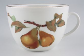 Sell Royal Worcester Evesham - Gold Edge Breakfast Cup Gold on centre of handle - ear shaped handle. Fruits vary. 4" x 2 3/4"