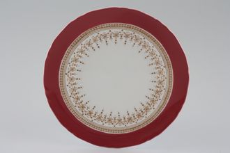 Royal Worcester Regency - Ruby - White Tea / Side Plate No Gold 6"