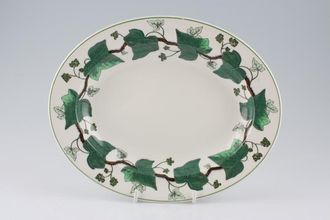 Wedgwood Napoleon Ivy - Green Edge Oval Plate 10 3/4"