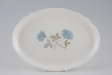 Wedgwood Ice Rose Tray (Giftware) Oval Dressing Table Tray 9 1/2" thumb 1
