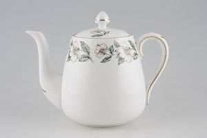 Crown Staffordshire Christmas Roses - Plain Edge Teapot