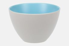 Poole Twintone Dove Grey and Sky Blue Sugar Bowl - Open (Tea) 3 5/8" thumb 1