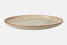 Denby Daybreak Oval Platter Newer Rust Edge 12 3/4" thumb 2