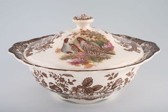 Palissy Game Series - Animals Vegetable Tureen with Lid Rabbit and partridge on the lid