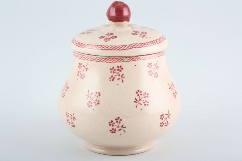 Laura Ashley/Johnson Bros Petite Fleur - Pink Sugar Bowl - Lidded (Tea)