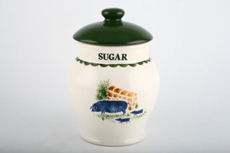 Wood & Sons Jacks Farm Storage Jar + Lid Sugar - Round Shape - Pig 5 1/2"