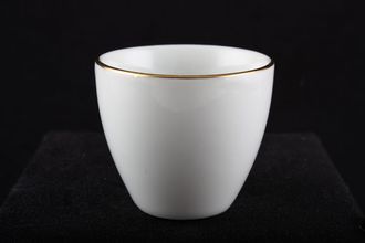 Thomas Medaillon Gold Band - White with Thin Gold Line Egg Cup No ridge inside 2" x 1 3/4"