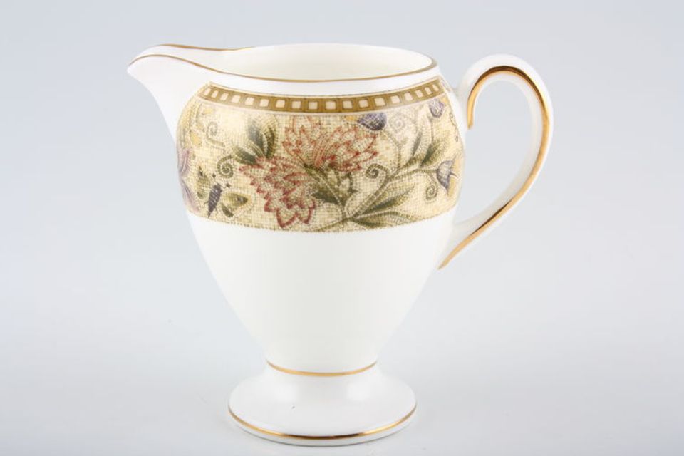 Wedgwood Floral Tapestry Cream Jug Tall 1/3pt