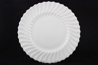 Sell Royal Doulton White Fluted Swirl Dinner Plate 10 1/2"