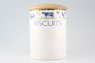 Sell Wood & Sons Jacks Farm Storage Jar + Lid Biscuits, Straight sided, Wooden Lid 7 1/2"