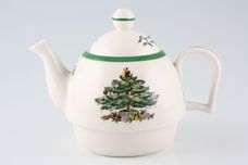 Spode Christmas Tree Tea For One Teapot with breakfast cup 3/4pt thumb 3