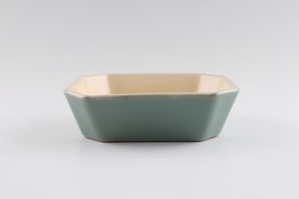 Denby Manor Green Hor's d'oeuvres Dish Angled corners 5" x 4 1/8"