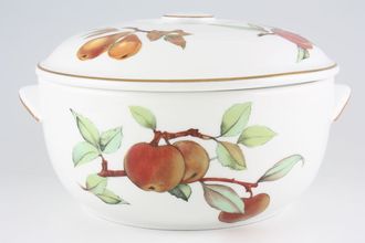 Sell Royal Worcester Evesham - Gold Edge Casserole Dish + Lid Round, Knob on lid, Fruits can Vary 4pt