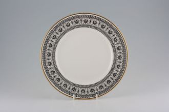 Sell Crown Staffordshire Black Victoria Breakfast / Lunch Plate 9 1/8"