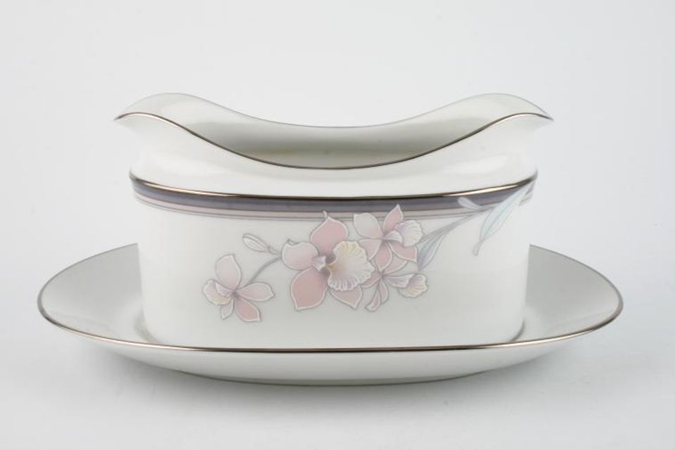 Noritake Evening Mood Sauce Boat and Stand Fixed