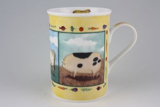 Cloverleaf Farm Animals Mug Porcelain 2 7/8" x 4"