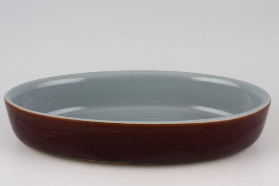 Denby Homestead Brown Serving Dish Oval - open 10 1/4"