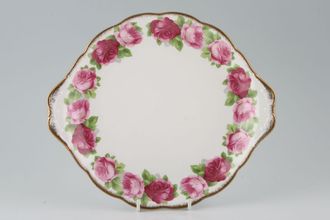 Royal Albert Old English Rose - New Style Cake Plate round. eared 10 1/2"
