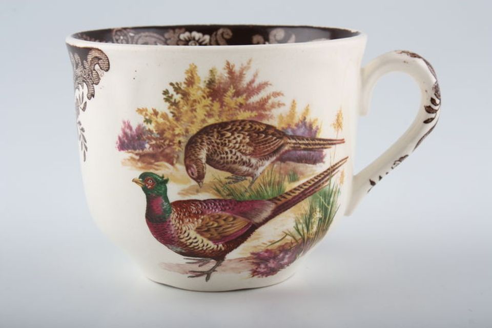 Palissy Game Series - Birds Teacup pheasant/partridge 3 1/2" x 2 1/4"