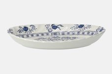 Meakin Blue Nordic Sauce Boat Stand Sauce boat stand/ Pickle dish 7 1/2" thumb 2