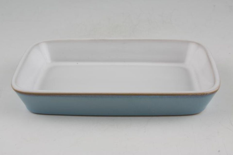 Denby Colonial Blue Butter Dish Base Only Oblong