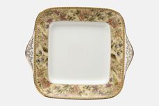 Wedgwood Floral Tapestry Cake Plate Square, eared 10 7/8" thumb 1