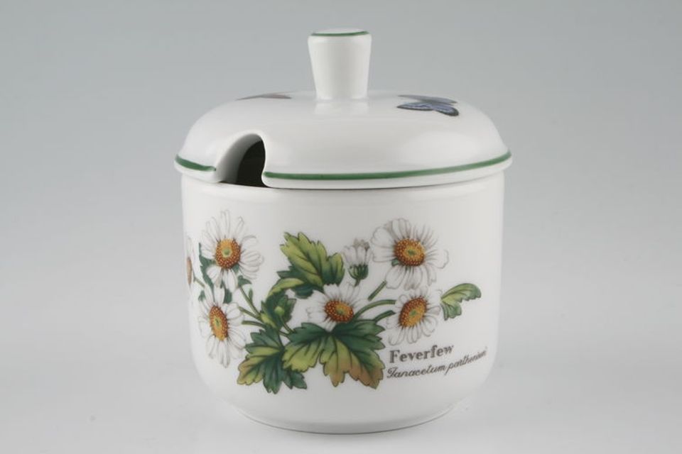 Royal Worcester Worcester Herbs Jam Pot + Lid Cut Out in Lid