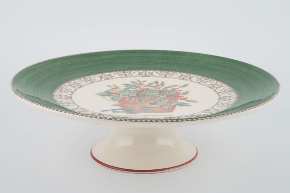 Wedgwood Sarah's Garden - Christmas Cake Stand Footed 11"
