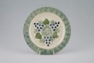 Poole Vineyard Tea / Side Plate Thick Green Rim 7"