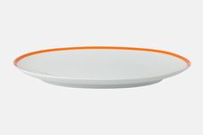 Thomas White with Red and Orange Bands Oval Platter 13" thumb 2