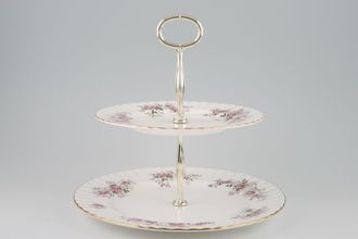 Sell Royal Albert Lavender Rose Cake Stand 2 tier 10 1/2" x 8 1/4"