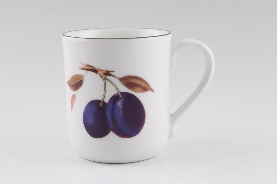 Royal Worcester Evesham Vale Mug 2 x Damsons (Front) and 1 x Pear 3" x 3 5/8"