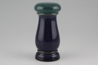 Denby Harlequin Salt Pot Blue and Green 5 1/2"