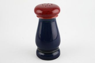 Sell Denby Harlequin Pepper Pot Blue and Red 5 1/2"