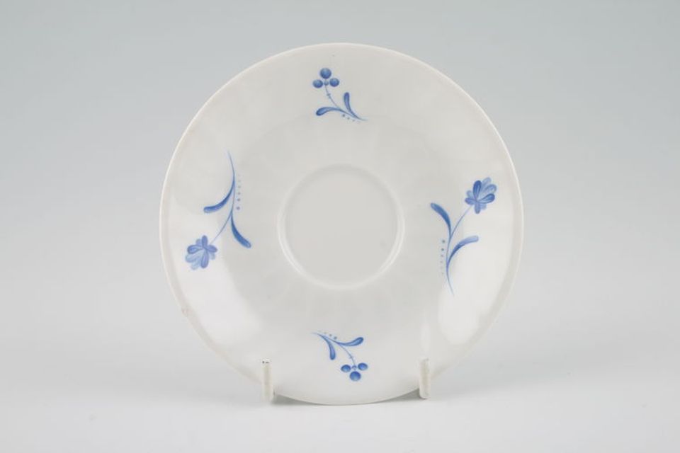 Royal Worcester Blue Bow Coffee Saucer 4 5/8"