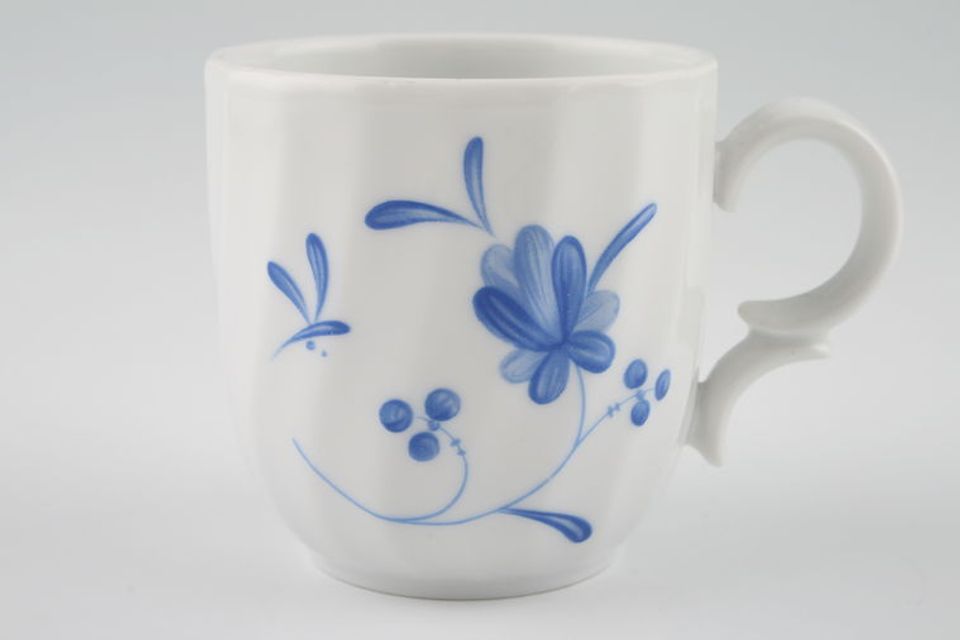 Royal Worcester Blue Bow Coffee Cup 2 1/4" x 2 1/4"