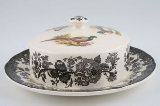 Palissy Game Series - Birds Butter Dish + Lid Round
