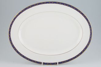 Wedgwood Marina - Blue Oval Platter 15 1/4"