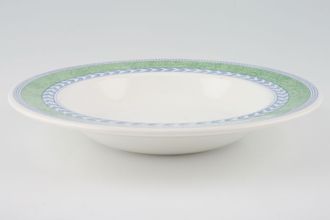 Johnson Brothers Jardiniere - Green Rimmed Bowl 8 5/8"