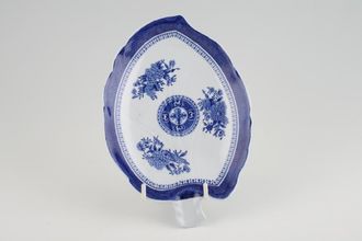 Spode Fitzhugh Blue Dish (Giftware) Leaf shape 7" x 5"