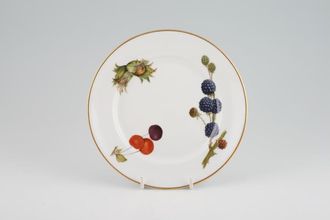 Royal Worcester Wild Harvest - Gold Rim Tea / Side Plate Blackberries 6 1/2"