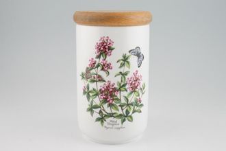 Royal Worcester Worcester Herbs Storage Jar + Lid Wild Thyme 4 1/4" x 6 1/2"