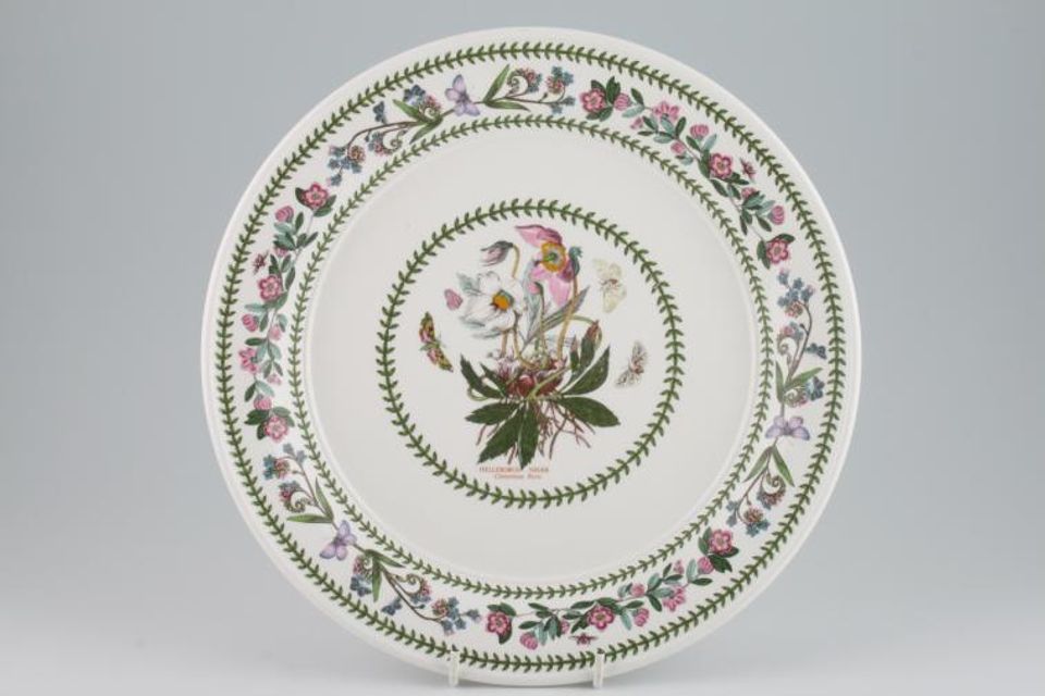 Portmeirion Variations - Botanic Garden Dinner Plate Helleborus Niger - Christmas Rose 10 1/2"