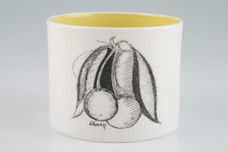 Susie Cooper Black Fruit - Cherry Sugar Bowl - Open (Tea) Black Urn 3 1/4"