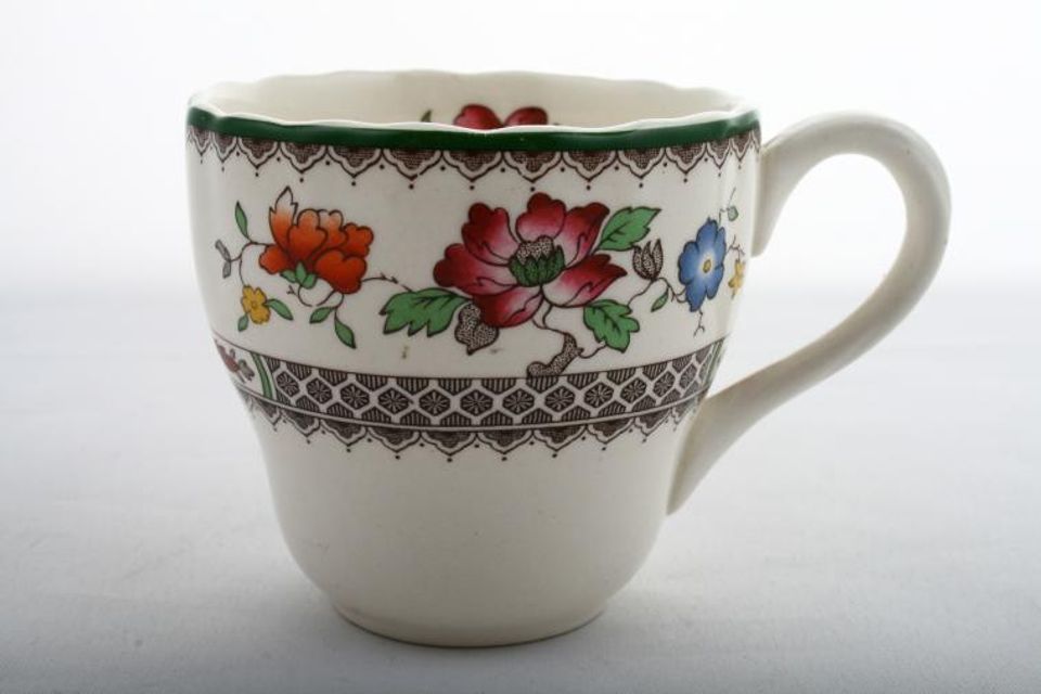 Spode Chinese Rose - New Backstamp Coffee Cup 2 1/2" x 2 1/4"