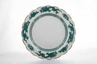 Booths Dragon - Turquoise - Gold Edge Breakfast / Lunch Plate 9 5/8"
