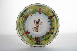 Royal Worcester V.I.P Breakfast Saucer Golf - Hole In One Collection 6 1/2"